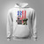 End Veteran Suicide Awareness 22 A Day Patriotic US Flag White Hoodie