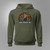 NIGHTSTALKERS NSDQ RETRO Death Waits In The Dark  Military Green Hoodie