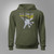 The F-14 Tomcat in action Naval aviation at its best Military Green Hoodie