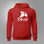 F A-22 Raptor Military Fighter Jet Red Hoodie