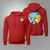 F-16 Fighting Falcon Military Fighter Jet Red Hoodie