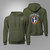 US Army 3rd Infantry Regiment CSIB Military Green Hoodie