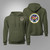 US Navy USS John F. Kennedy CV-67 Aircraft Carrier Military Green Hoodie