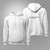 C-17 Globemaster III Outline Blueprint Diagram White Hoodie