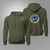 U.S. Navy USS Amberjack SS-522 Submarine Military Green Hoodie U.S. Navy USS Amberjack SS-522 Submarine Military Green Hoodie