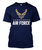 Air Force Logo Military Patriotic Stars Navy T-Shirt