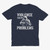 Violence Solves Problems Soldier Navy T-Shirt
