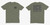 ICE Federal Agent Law Enforcement Military Green T-Shirt