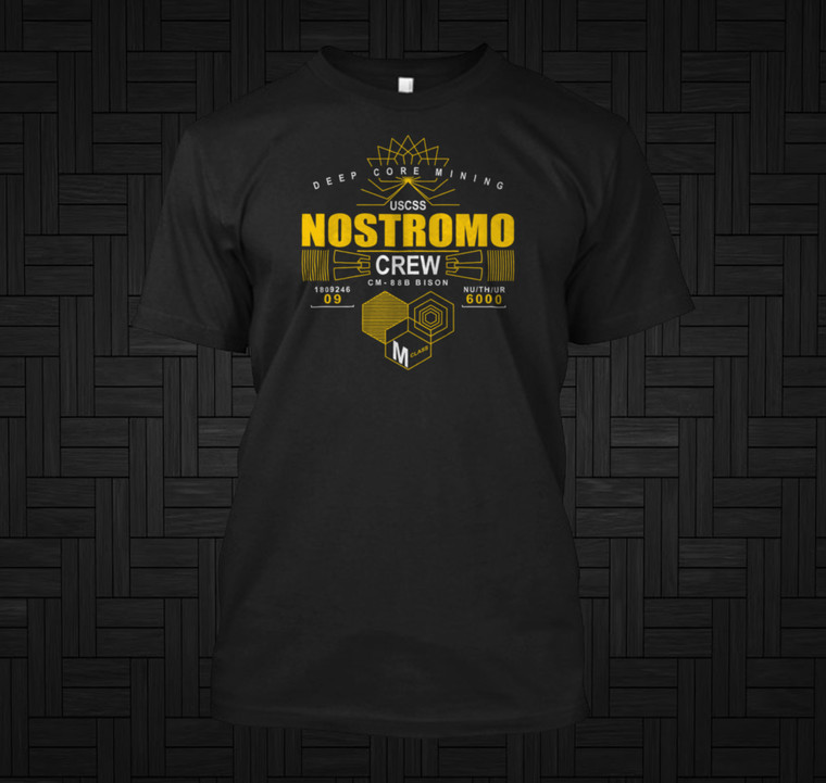 USCSS Nostromo Crew Black T Shirt