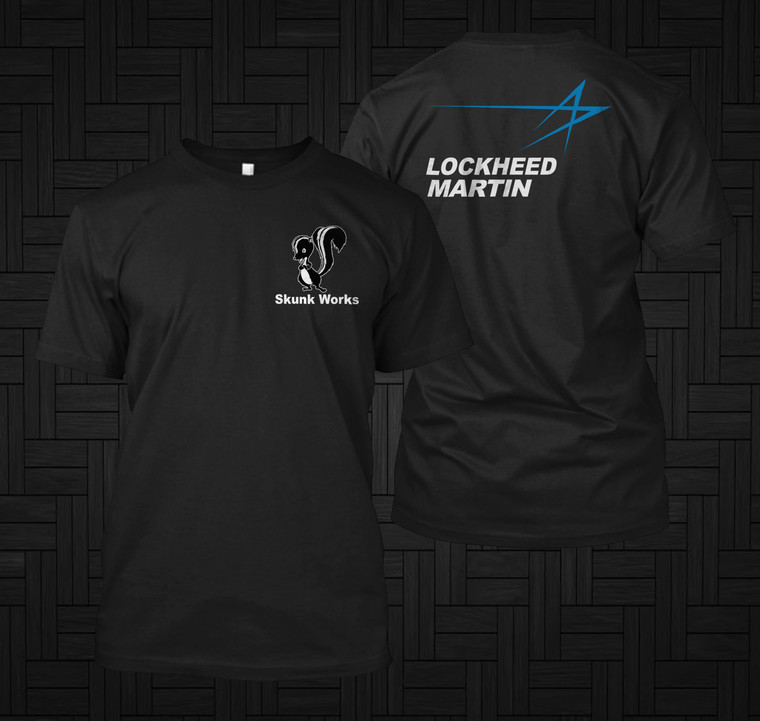 SKUNK Project LOCKHEED MARTIN aerospace Military US Black T-Shirt
