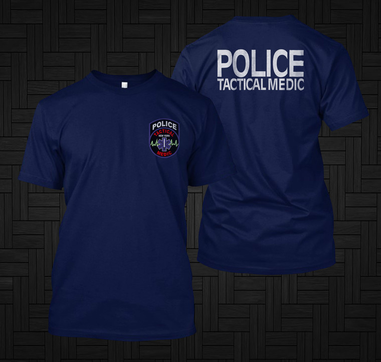 NEW York State Police Department Tactical Medic Special United States Black T-Shirt