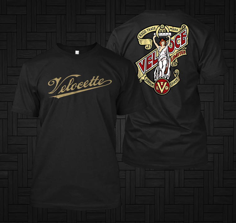Velocette Logo Symbol Men's Black T-Shirt