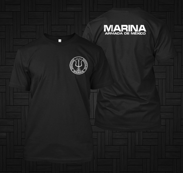New Mexico Navy Marina Special Operations Forces Operaciones Especiales Black T-shirt