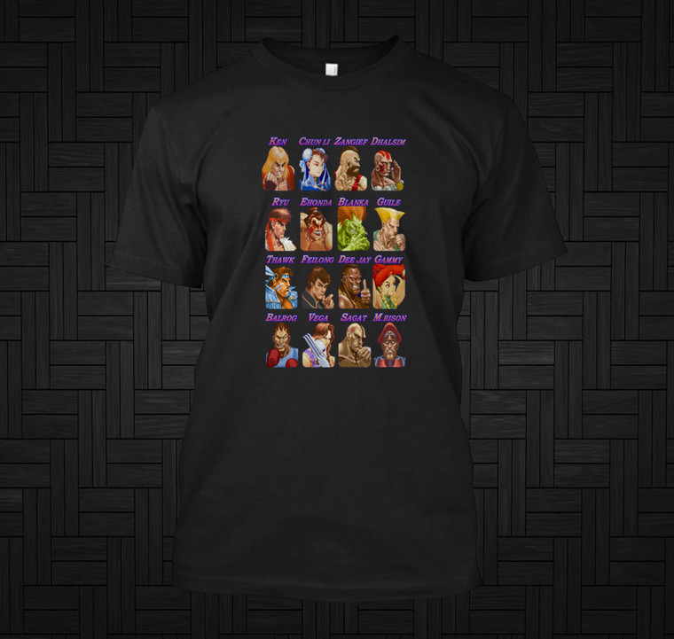 Street fighter Select Classic Black T-Shirt