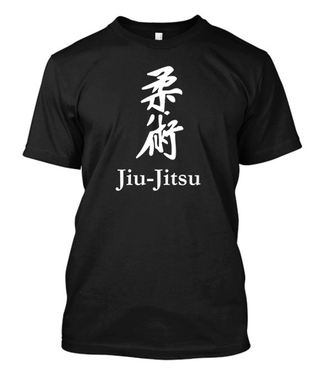 jiu jitsu kanji black t shirt