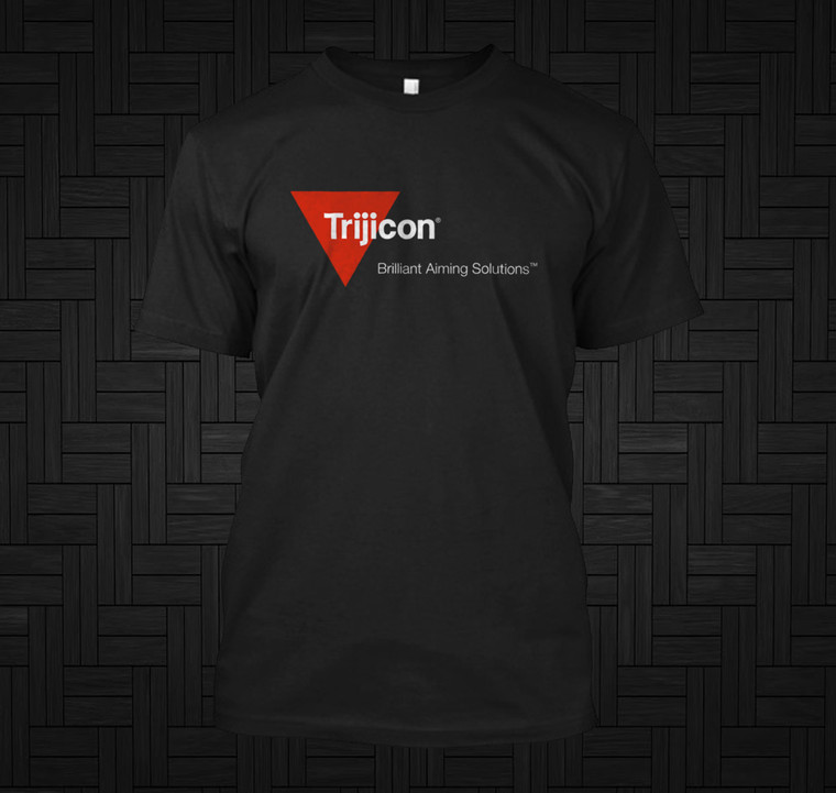 Trijicon ACOG Rifle Scope AR-15 Gun Military Hunting Black T-shirt