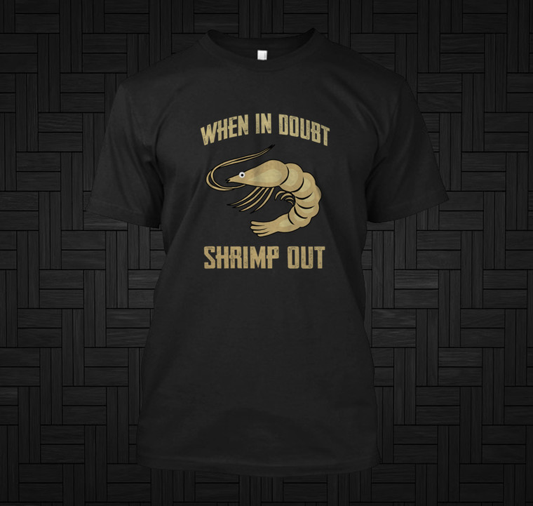 Jiu Jitsu Shrimping  Brazilian Jitsu BJJ Tee Shrimp Out Black T-Shirt
