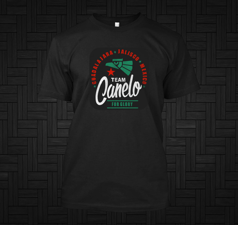 Team Canelo Guadalajara Jalisco Mexico Black T Shirt