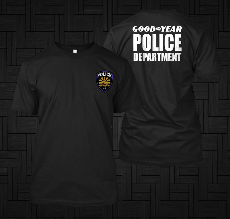 Goodyear  Police Department Arizona US Security Rescue Black Tshirt