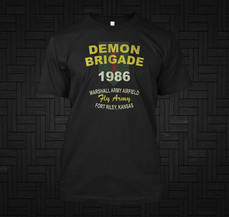 1st Combat Aviation Brigade Black T-shirt