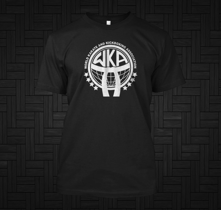 World Kickboxing & Karate Association WKA Black T-shirt