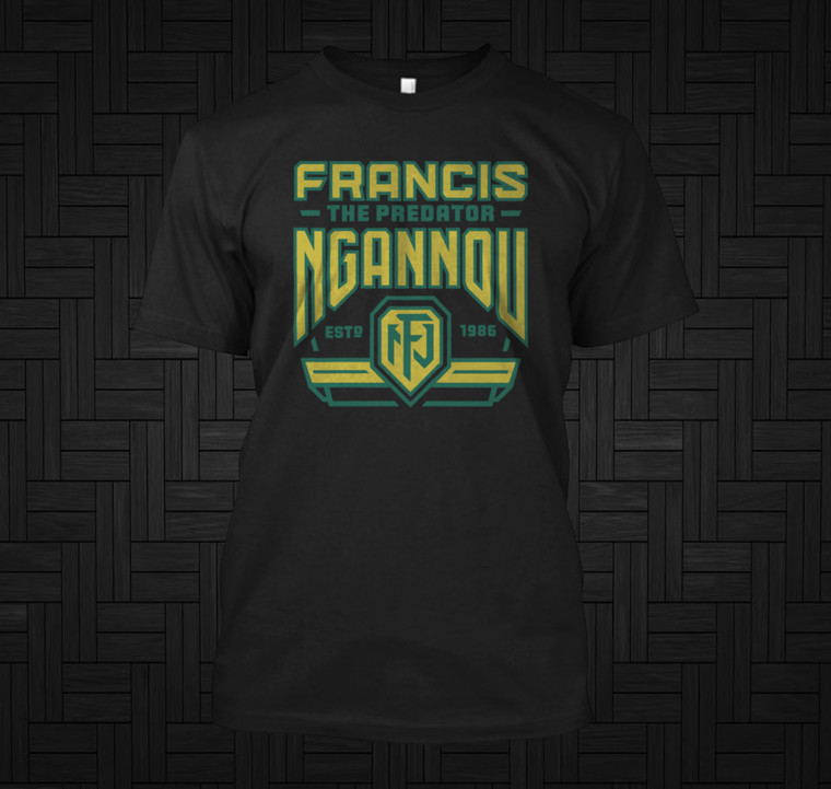 Francis The Predator Ngannou MMA Fighter Black T-Shirt