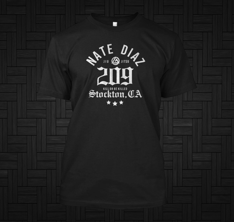 Nate Diaz 209 Stockton Slap Graphic Black Shirt
