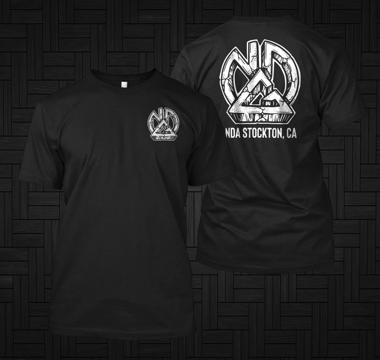 Classic Nick Diaz Graphic NDA Stockton Black  T-Shirt
