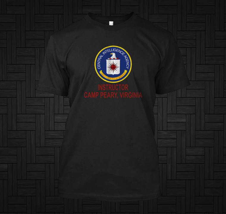 CIA Instructor Camp Perry Virginia Black T-Shirt