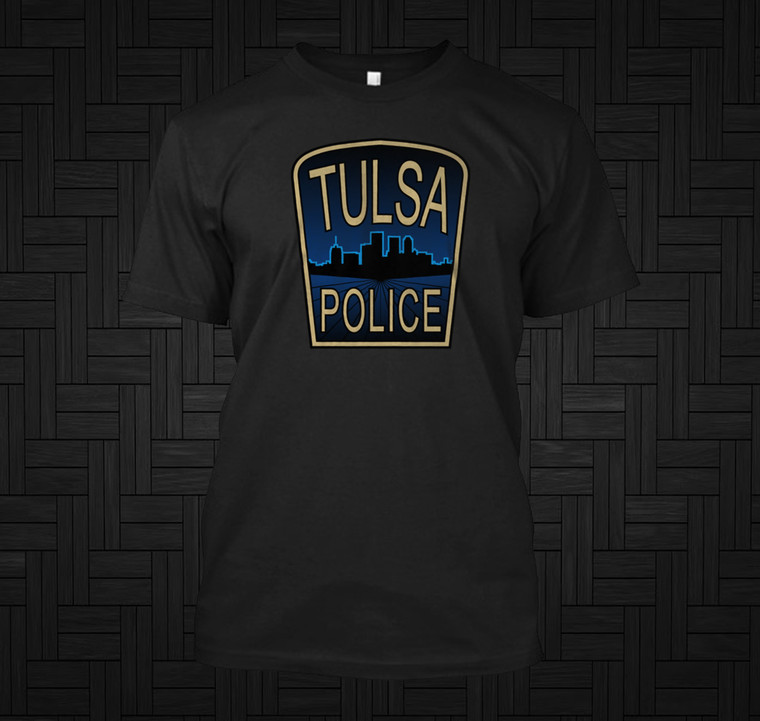 Tulsa Oklahoma Police Department Black t Shirt