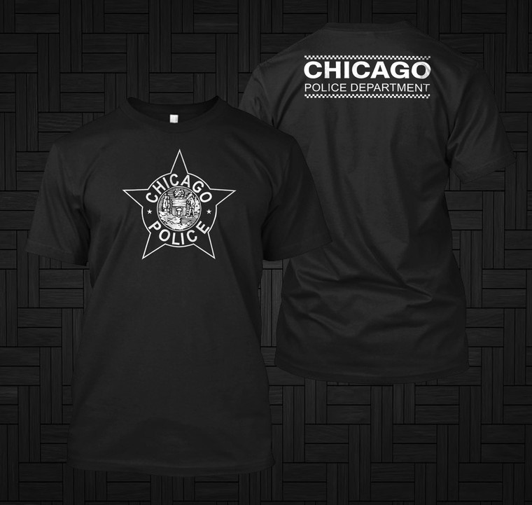 Chicago Police Department United States Police Black T Shirt