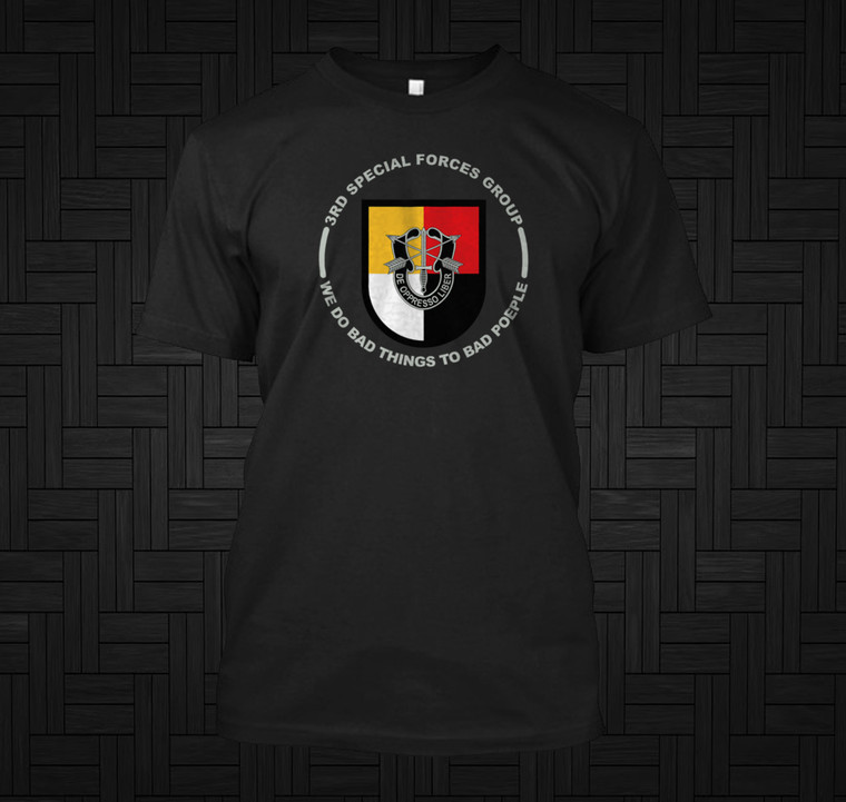 3rd Special Forces Group Black T-Shirt