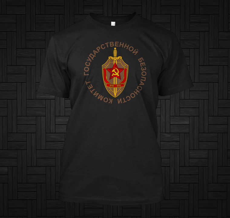 KGB - Committee for State Security Black T-Shirt