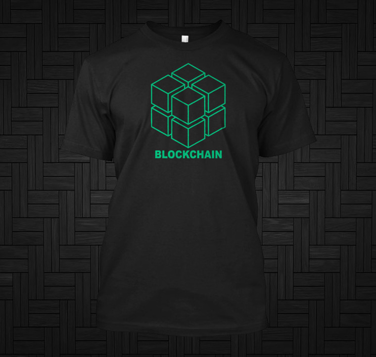 Blockchain Graphic Black T-Shirt