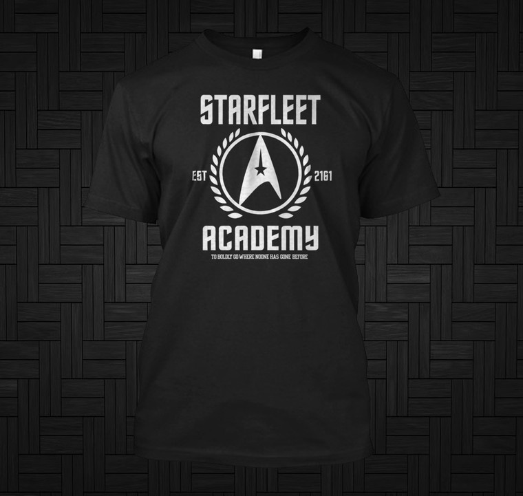 Starfleet Academy Black  t-shirt