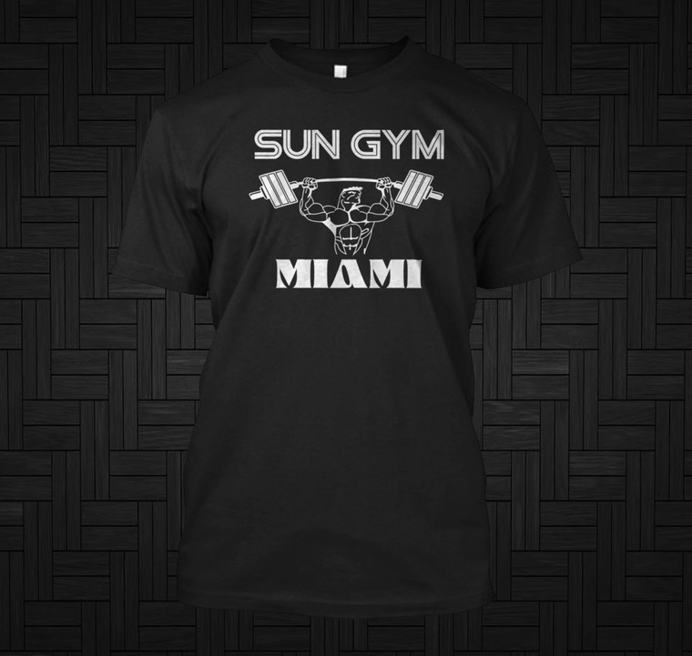 Sun Gym Miami Black T-Shirt