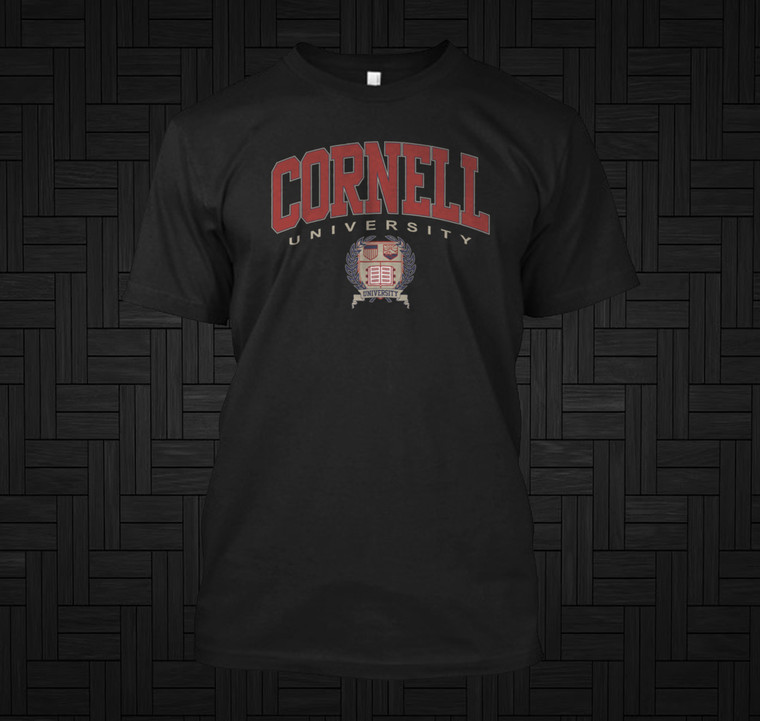 Cornell University Vintage Graduation Black T-Shirt