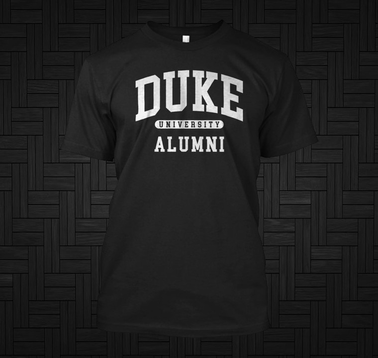 Duke University Alumni NC graduation gift  alumni Black Shirt