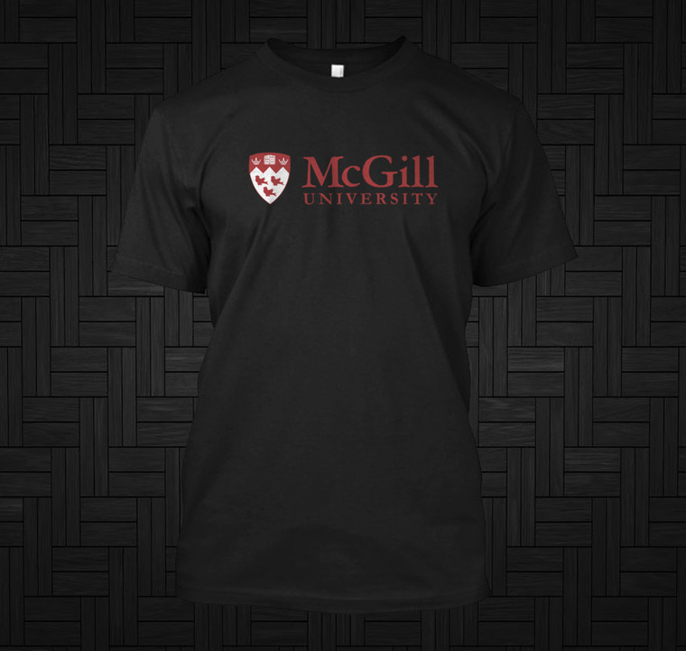 mcgill canada university Black t-shirt