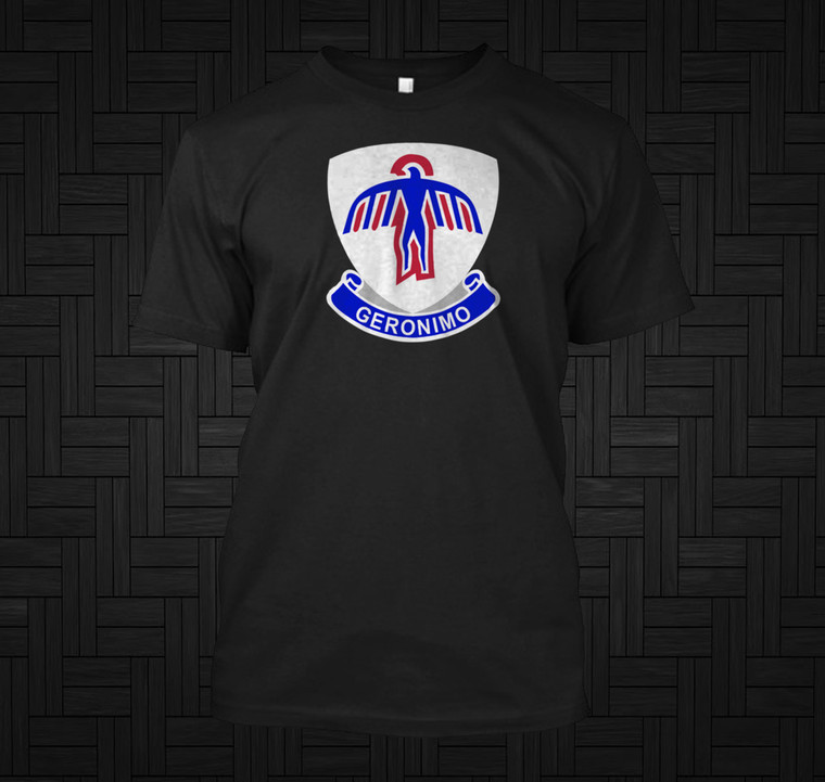 US Army 501st Parachute Airborne Infantry Regiment DUI Black Shirt