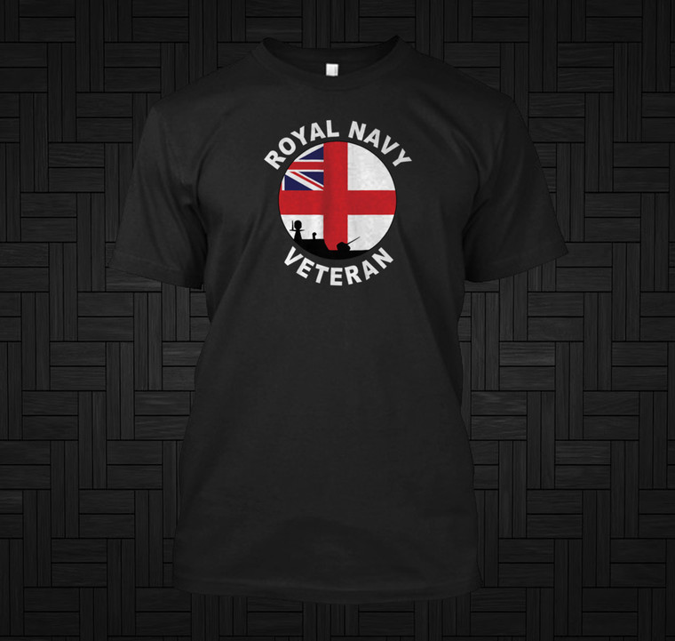 Royal Navy Veteran Black T-Shirt