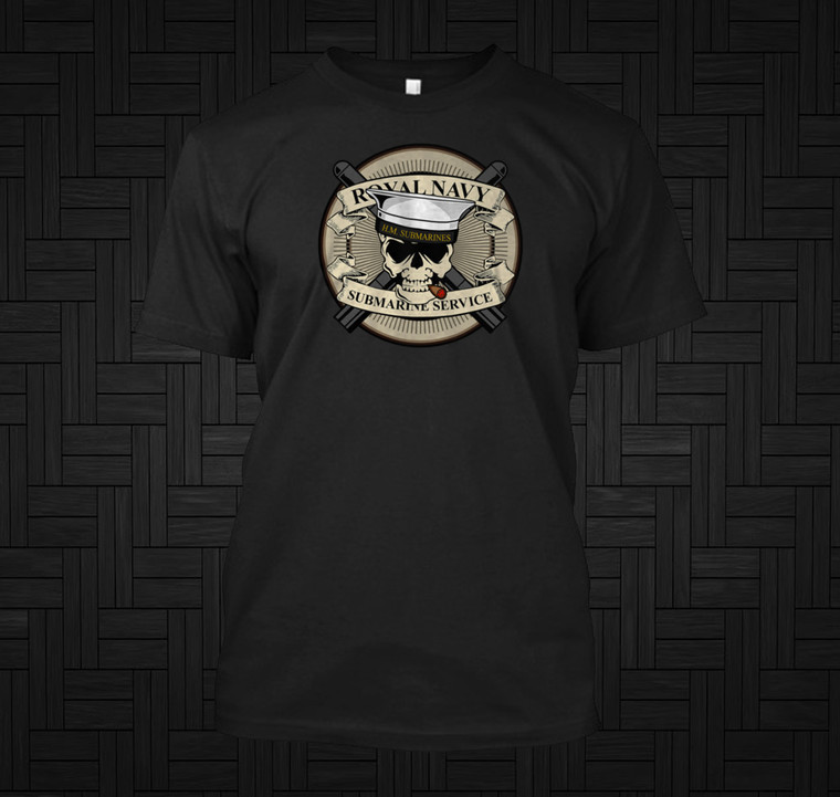 Royal Navy Submarine Service Black t shirt