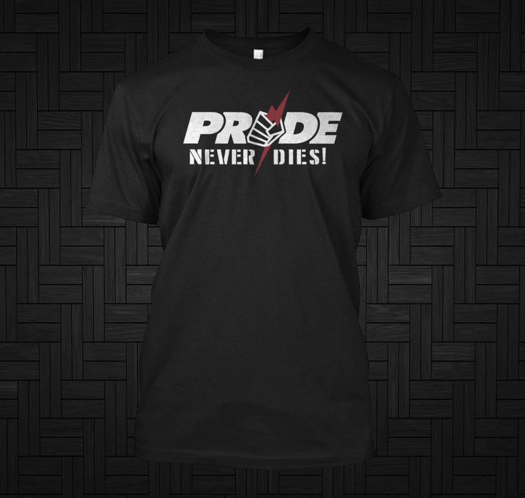 Pride Never Dies Graphic Pride FC MMA Black T-Shirt
