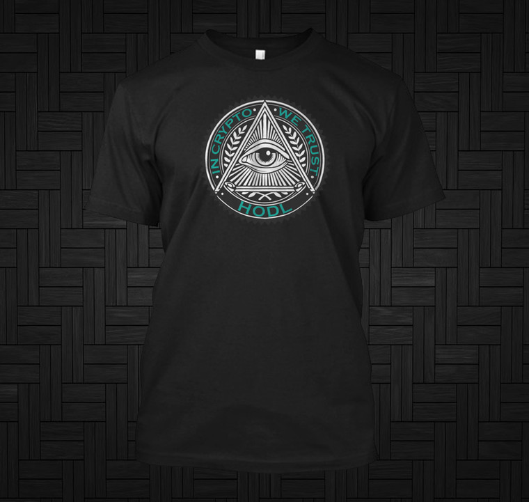 In Crypto We Trust Black T-Shirt
