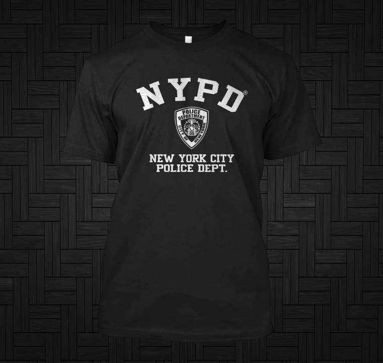NYPD New York Police Department  NYC Black T-Shirt