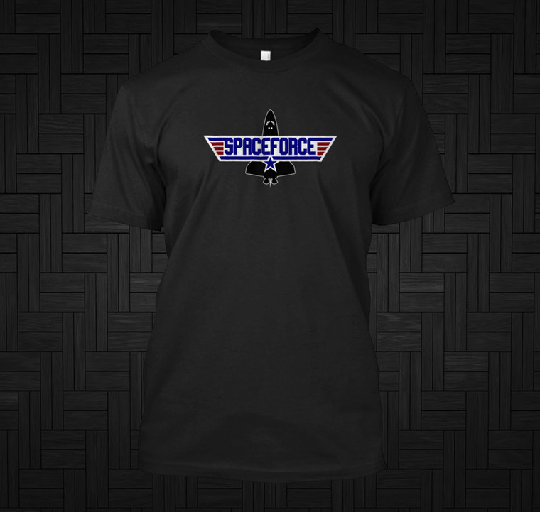 Space Force Black T-Shirt