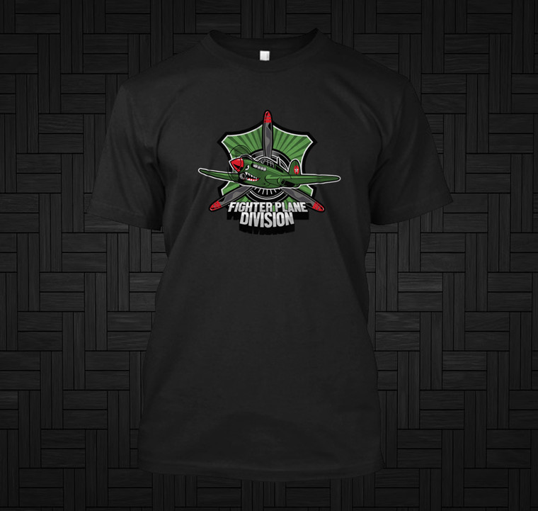 Fighter plane division Black T-Shirt
