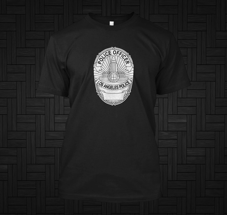 LAPD Police Officer Los Angeles California Police Black T-Shirt