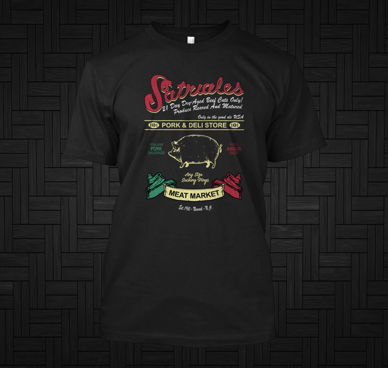 Satriale's Pork & Deli Store Meat Market II Black T-Shirt