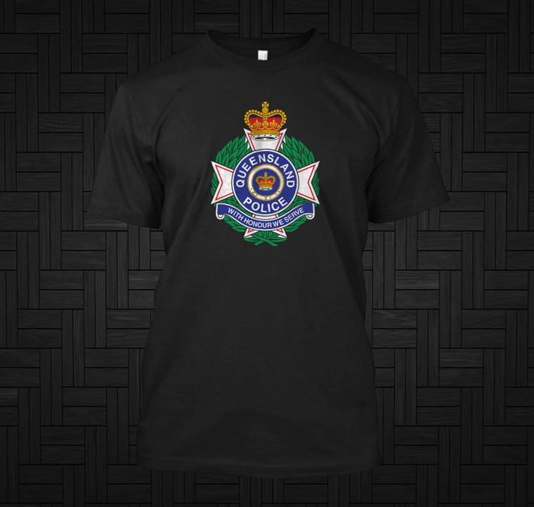 QUEENSLAND POLICE AUSTRALIA Black T-Shirt